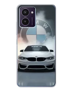Чехол для HMD Pulse Pro с картинкой «BMW в белом дыму»