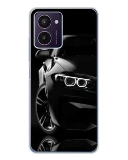 Чехол для HMD Pulse Pro с картинкой «Черная BMW — профиль»