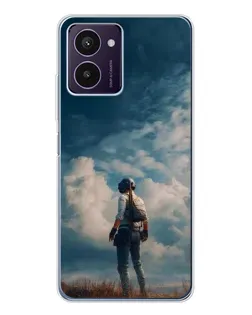 Чохол для HMD Pulse Pro з картинкою «Герой PUBG на скелі»