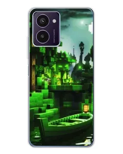 Чохол для HMD Pulse Pro з картинкою «Minecraft лісовий пейзаж»