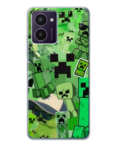Чохол для HMD Pulse Pro з картинкою «Кріпери Minecraft»