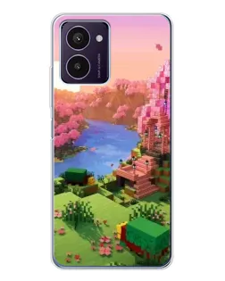 Чохол для HMD Pulse Pro з картинкою «Рожеве дерево Minecraft»