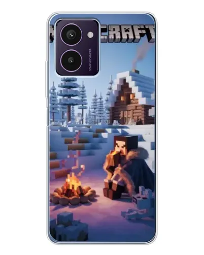 Чохол для HMD Pulse Pro з картинкою «Зимовий Minecraft»