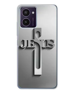 Чехол для HMD Pulse Pro с картинкой «Металлический крест Jesus»