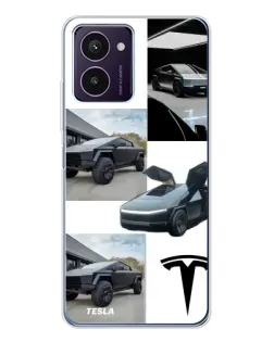 Чехол для HMD Pulse Pro с картинкой «Коллаж Cybertruck Tesla»