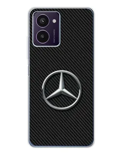 Чехол для HMD Pulse Pro с картинкой «Карбоновый Mercedes стиль»