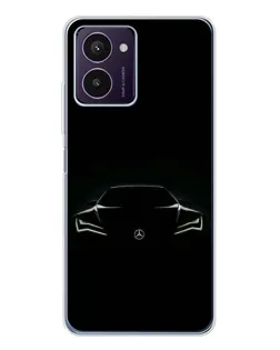 Чехол для HMD Pulse Pro с картинкой «Mercedes — силуэт авто»