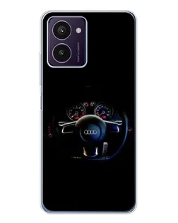 Чехол для HMD Pulse Pro с картинкой «Салон Audi — руль»