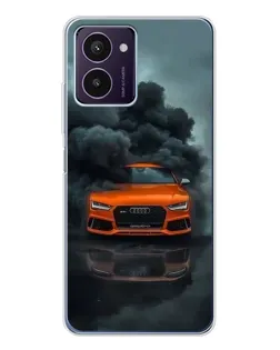Чехол для HMD Pulse Pro с картинкой «Audi в облаках дыма»
