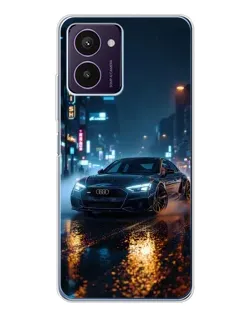 Чехол для HMD Pulse Pro с картинкой «Ночной город и Audi»