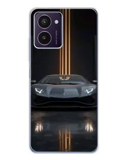 Чехол для HMD Pulse Pro с картинкой «Lamborghini золотые линии»