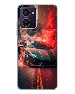 Чехол для HMD Pulse Pro с картинкой «Lamborghini красный дым»
