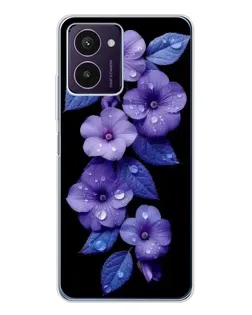 Чехол для HMD Pulse Pro с картинкой «Фиолетовые цветы с росою»