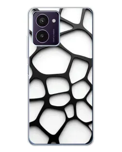 Чехол для HMD Pulse Pro с картинкой «Белая объемная сетка»