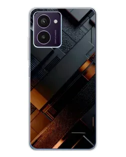 Чехол для HMD Pulse Pro с картинкой «Черные геометрические блоки»