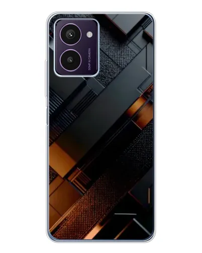 Чехол для HMD Pulse Pro с картинкой «Черные геометрические блоки»
