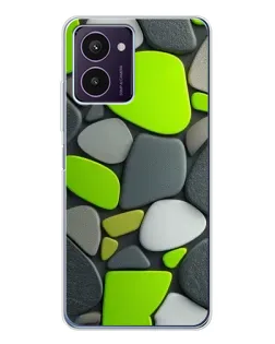 Чехол для HMD Pulse Pro с картинкой «Яркая неоновая галька»