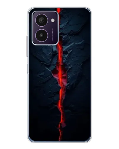 Чехол для HMD Pulse Pro с картинкой «Kрасная лавовая трещина»