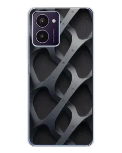 Чехол для HMD Pulse Pro с картинкой «Объемное серое плетение»