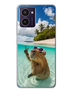 Чохол для HMD Pulse Pro з картинкою «Капібара на морі»