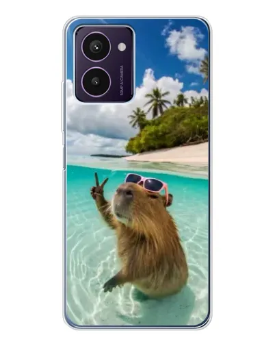 Чохол для HMD Pulse Pro з картинкою «Капібара на морі»