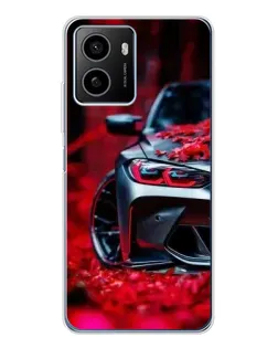 Чехол для HMD Pulse с картинкой «Спортивная BMW и цветы»