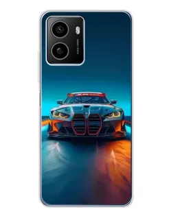 Чехол для HMD Pulse с картинкой «BMW — огни неона»