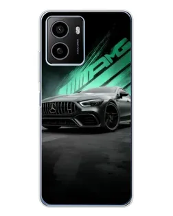 Чехол для HMD Pulse с картинкой «Темный Mercedes AMG»