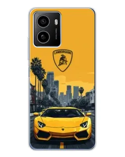 Чехол для HMD Pulse с картинкой «Желтый Lamborghini город»