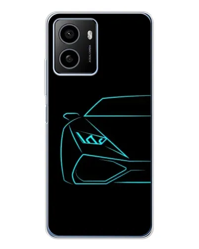 Чехол для HMD Pulse с картинкой «Голубой силуэт Lamborghini»