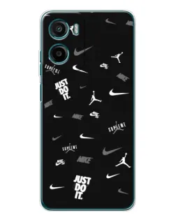 Чехол для HMD Vibe2 с картинкой «Nike Black Pattern»