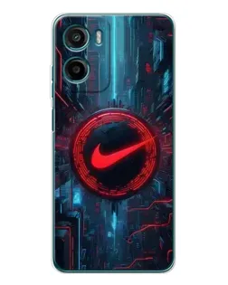 Чехол для HMD Vibe2 с картинкой «Техногенный стиль Nike»