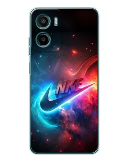 Чехол для HMD Vibe2 с картинкой «Огненный логотип Nike»