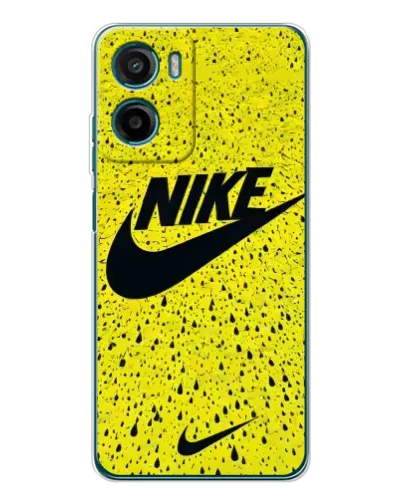 Чехол для HMD Vibe2 с картинкой «Желтый текстурный Nike»