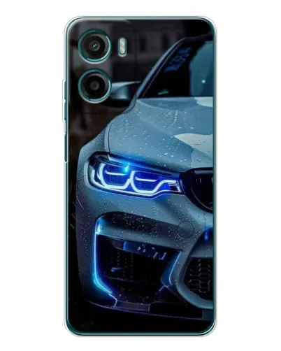 Чехол для HMD Vibe2 с картинкой «Взгляд BMW с синими фарами»