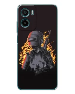 Чехол для HMD Vibe2 с картинкой «PUBG — огненный силуэт»