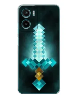 Чехол для HMD Vibe2 с картинкой «Алмазный меч неон»