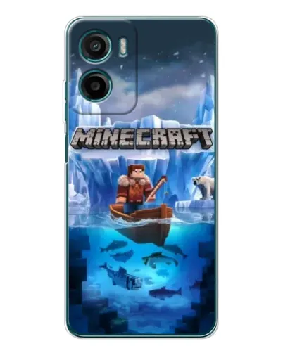 Чехол для HMD Vibe2 с картинкой «Minecraft ледяной мир»