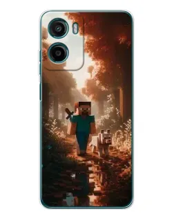 Чехол для HMD Vibe2 с картинкой «Стив в лесу»