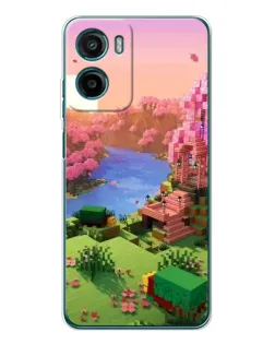 Чехол для HMD Vibe2 с картинкой «Розовое дерево Minecraft»