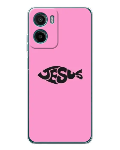 Чехол для HMD Vibe2 с картинкой «Розовый символ Jesus» Чехол для HMD Vibe2 с картинкой «Розовый символ Jesus»