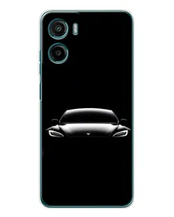 Чехол для HMD Vibe2 с картинкой «Фары Tesla Night»