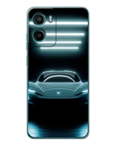 Чехол для HMD Vibe2 с картинкой «Tesla в неоне»