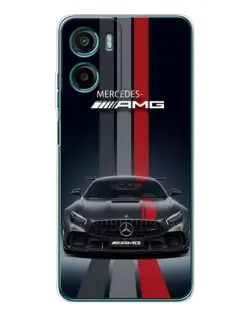 Чехол для HMD Vibe2 с картинкой «Mercedes — белый карбон» Чехол для HMD Vibe2 с картинкой «Mercedes — белый карбон»