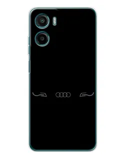 Чехол для HMD Vibe2 с картинкой «Audi — световой подпись»