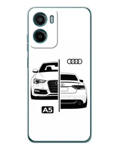 Чехол для HMD Vibe2 с картинкой «Audi — контрастный дизайн»