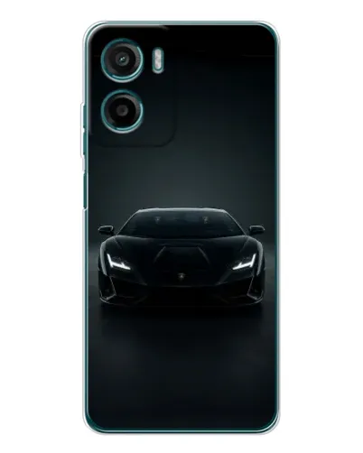 Чохол для HMD Vibe2 з картинкою «Чорний Lamborghini Aventador»