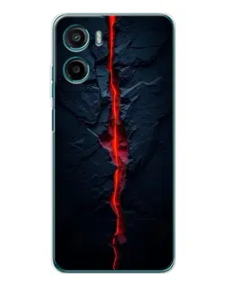 Чехол для HMD Vibe2 с картинкой «Kрасная лавовая трещина»