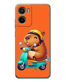 Чехол для HMD Vibe2 с картинкой «Капибара на скутере»