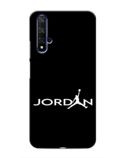 Чехол для Huawei Honor 20 с картинкой «Jordan White Logo»